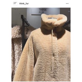 think fur　Rex Like Fur Cocoon Coat