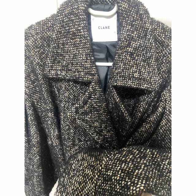 【21AW CLANE】MIX LOOP TWEED BOX COAT