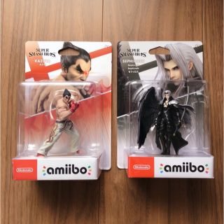 ニンテンドースイッチ(Nintendo Switch)の【新品】アミーボ amiibo セフィロス カズヤ セット(ゲームキャラクター)