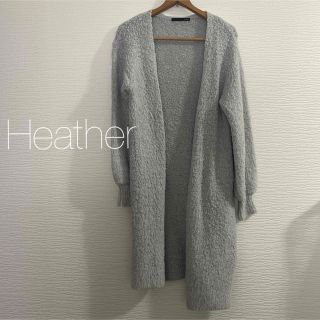 ヘザー(heather)のHearthr アルパカmixニットカーディガン(カーディガン)