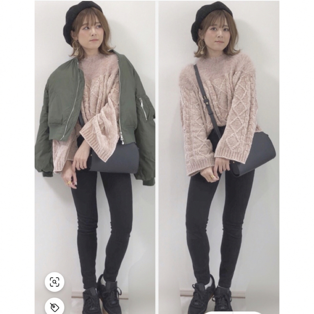 アメリヴィンテージTWO YARN CABLE KNIT TOP ニット | フリマアプリ ラクマ