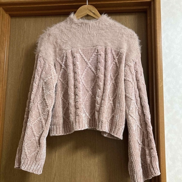 アメリヴィンテージTWO YARN CABLE KNIT TOP ニット