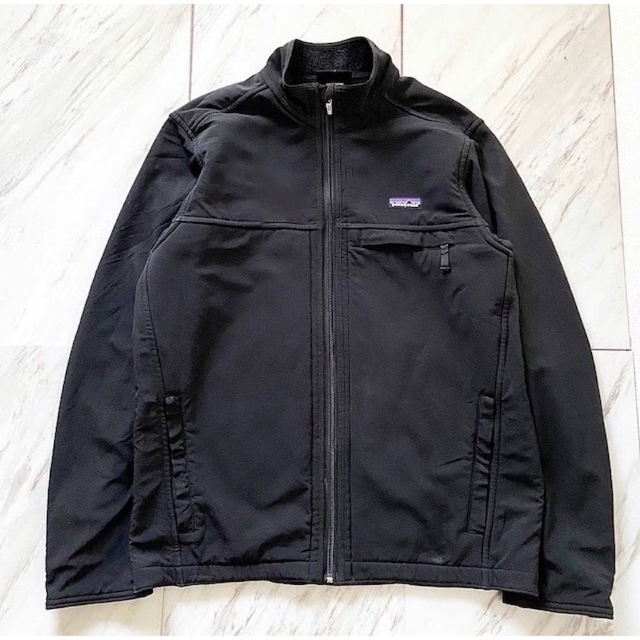 2008年製 patagonia ポリエステル ソフトシェル 黒 ジャケット