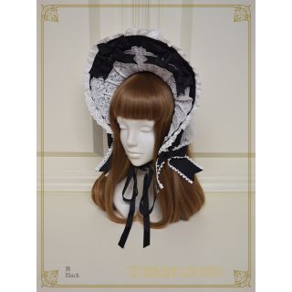 Chantilly?ダイヤ柄ボンネット☆ゴスロリ 帽子 帽子 africaforsdgs.com