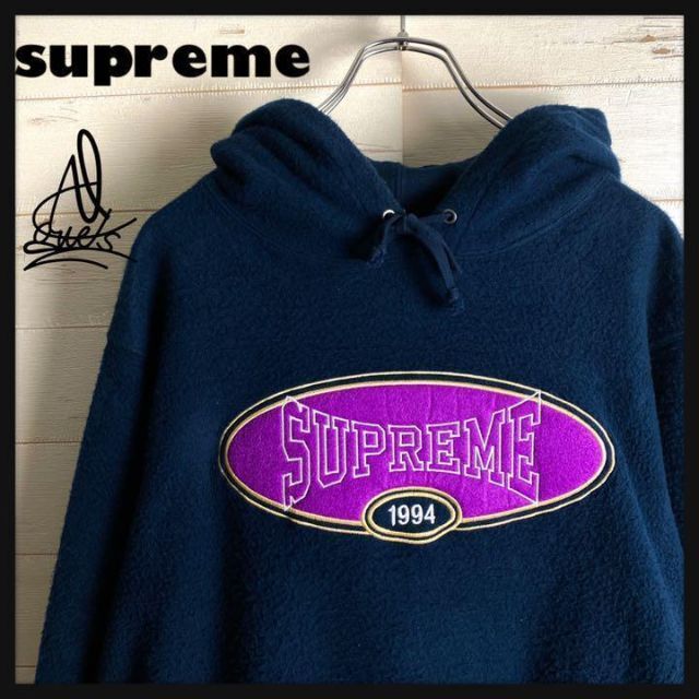 《人気モデル》supreme☆デカロゴ　起毛パーカー　人気カラー　希少