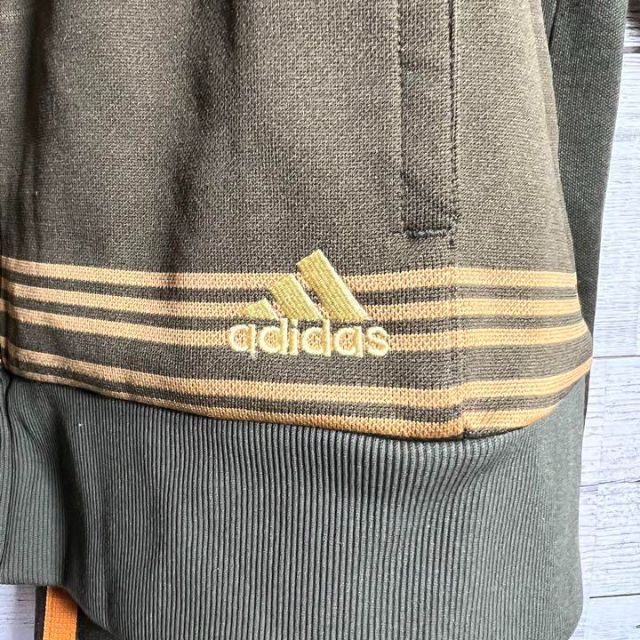 adidas(アディダス)のアディダス セットアップトラックジャケットジャージ 茶上下Ｌ レディースのトップス(トレーナー/スウェット)の商品写真