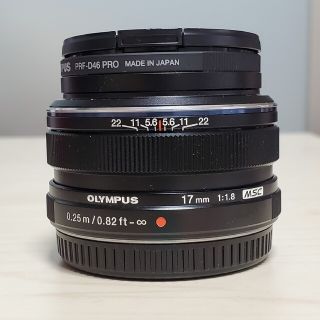 オリンパス(OLYMPUS)のOLYMPUS M.ZUIKO 17mm F1.8 単焦点 マイクロフォーサーズ(レンズ(単焦点))