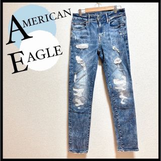 アメリカンイーグル(American Eagle)のAMERICAN EAGLE アメリカンイーグル M メンズ デニム ダメージ有(デニム/ジーンズ)