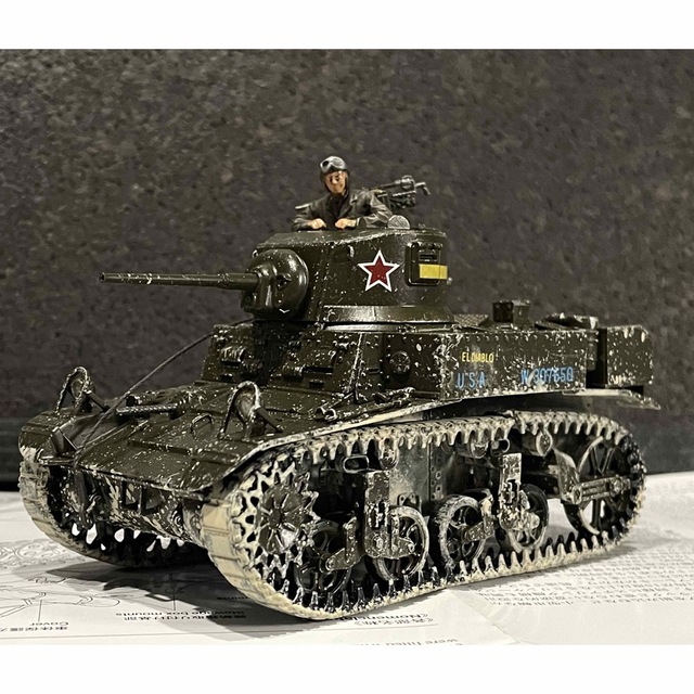 タミヤ プラモデル 1/35 アメリカ軽戦車M3スチュアート 組立塗装済み完成品