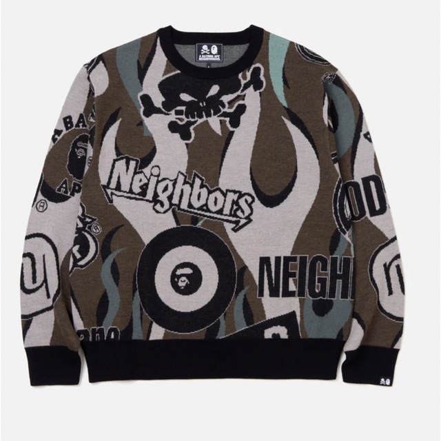 即完売 BAPE x NEIGHBORHOOD RELAXED FIT KNIT ☆日本の職人技☆ 19900