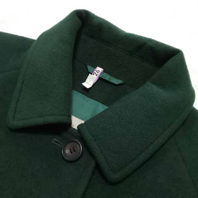 極美品/希少カラー】Aquascutum アンゴラ混ステンカラーコート 極美品/希少カラー】Aquascutum アンゴラ混ステンカラーコート