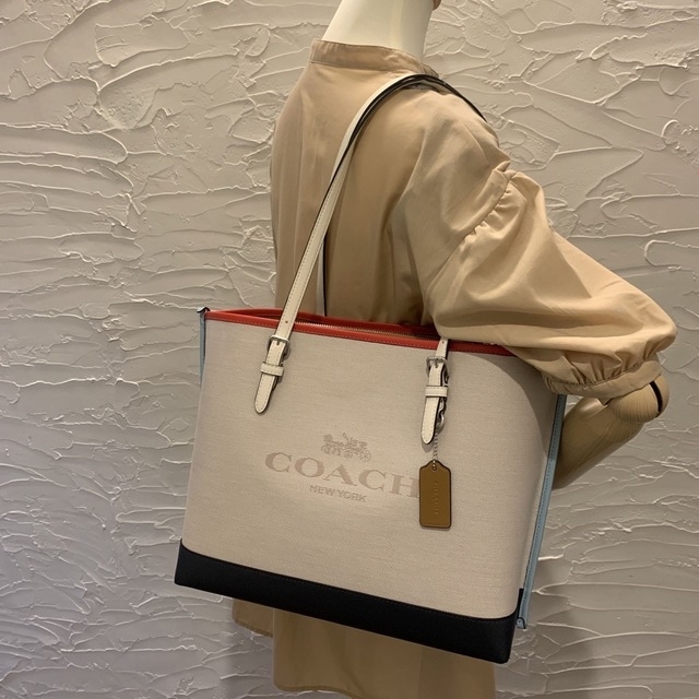 COACH - 【美品・人気商品】コーチ キャンバス×レザー モリー トート