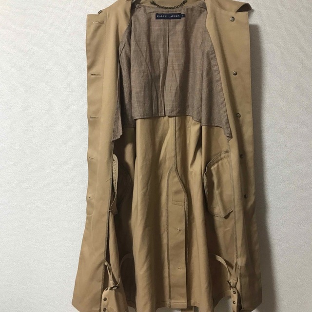 Ralph Lauren(ラルフローレン)のラルフローレン　RALPH LAUREN  ステンカラーコート　ベルト付9サイズ レディースのジャケット/アウター(ロングコート)の商品写真