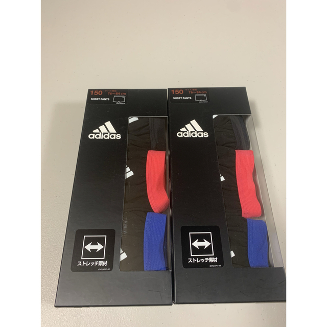 adidas(アディダス)のボクサーショーツ 150 adidas 3枚セット　2個 キッズ/ベビー/マタニティのキッズ服女の子用(90cm~)(下着)の商品写真