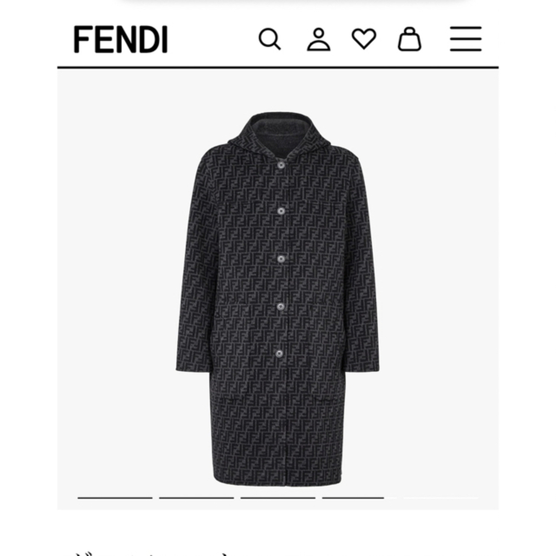 FENDI フェンディ リバーシブル ダッフルコート メンズ 4