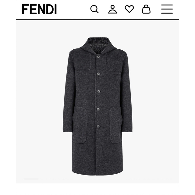 FENDI(フェンディ)のFENDI フェンディ リバーシブル ダッフルコート メンズ メンズのジャケット/アウター(ダッフルコート)の商品写真