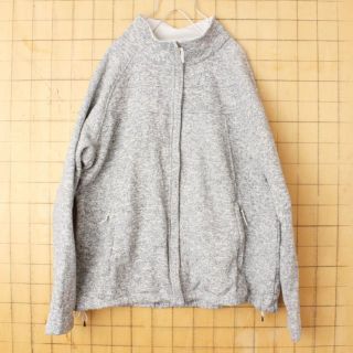 ザノースフェイス(THE NORTH FACE)のノースフェイス フリース ジップアップ ジャケット グレー XL aw55(ブルゾン)