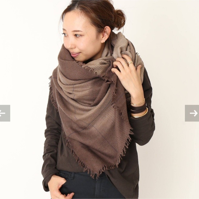 Deuxieme Classe ALONPI CASHMERE チェックストール contrachequefms