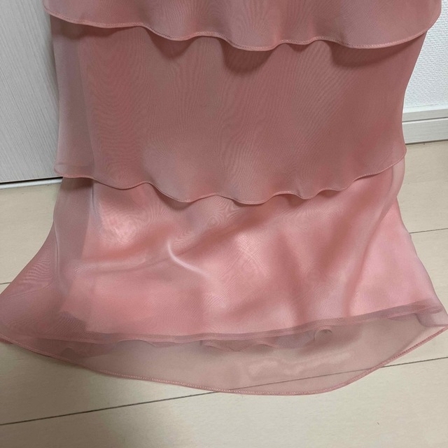 ティアードキャミソールワンピース　パーティードレス　7号 レディースのフォーマル/ドレス(ミディアムドレス)の商品写真