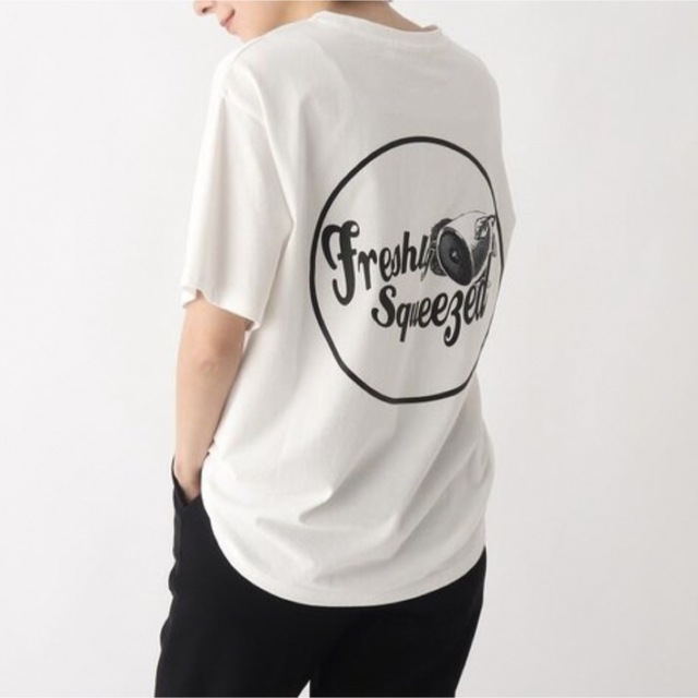 OPAQUE.CLIP(オペークドットクリップ)のタグ付き未着用/FRESHLY SQUEEZED MUSIC バックロゴTシャツ レディースのトップス(Tシャツ(半袖/袖なし))の商品写真