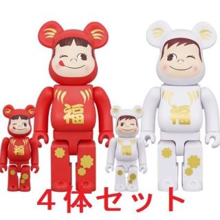 ベアブリック(BE@RBRICK)のBE＠RBRICK 達磨 ペコちゃん & ポコちゃん 100% & 400%(その他)