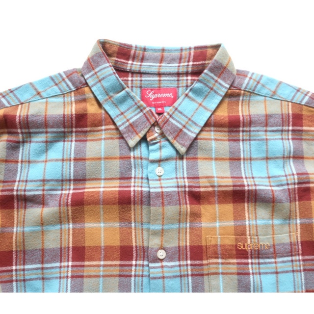 品揃え充実】 (XL)Supreme Plaid Flannel Shirtシュプリームシャツ -シャツ