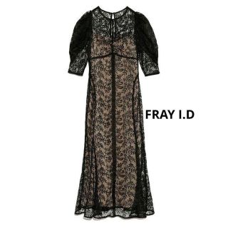 フレイアイディー(FRAY I.D)のFRAY.I.D エンブロイダリードレス(ロングドレス)