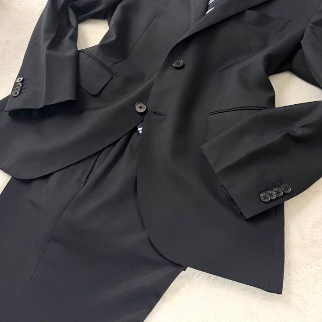 THE SUIT COMPANY(スーツカンパニー)の美品✨スーツカンパニー セットアップ カノニコ super110S 2B 紺 M メンズのスーツ(セットアップ)の商品写真