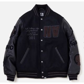 アベイシングエイプ(A BATHING APE)のXL BAPE neighborhood VARSITY JACKET(スタジャン)