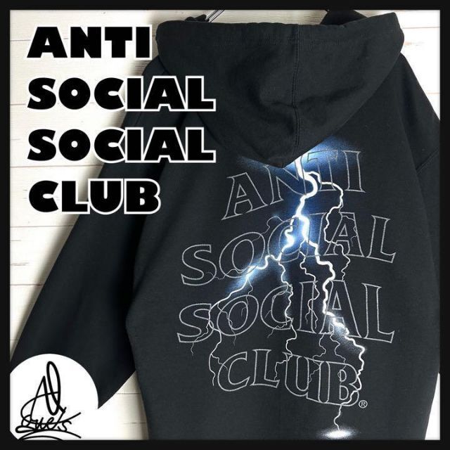 《即完売モデル》ASSC☆ビックロゴ　パックプリント　稲妻　パーカー　入手困難