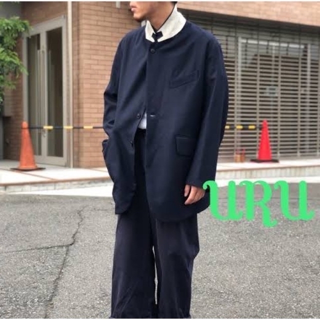 URU WOOL OVER JACKET Navy サイズ1