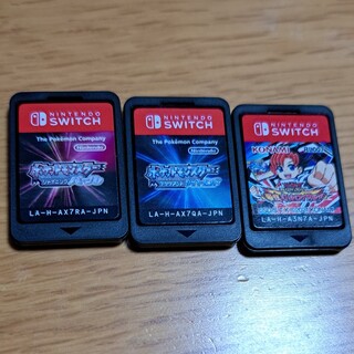ニンテンドースイッチ(Nintendo Switch)のSwitchソフト　ポケモン2つと遊戯王のセット(家庭用ゲームソフト)