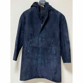 ジョルジオアルマーニ(Giorgio Armani)のジョルジオアルマーニ カジュアル フーテッド 羊革 レザーコート 50 (レザージャケット)