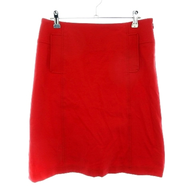Paul Smith(ポールスミス)のポールスミス ブラック スカート 台形 ひざ丈 薄手 コットン 無地 42 赤 レディースのスカート(ひざ丈スカート)の商品写真