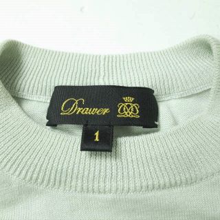 Drawer - Drawer ドゥロワー 18Gコットンシルククルーネックニット