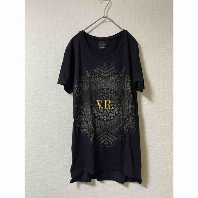 ZARA(ザラ)のZARA MAN ザラ 刺繍V.R. Tシャツ　S メンズのトップス(Tシャツ/カットソー(半袖/袖なし))の商品写真