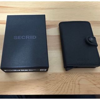 セクリッド(SECRID)のsecrid mini wallet マットブラック(折り財布)