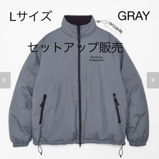 ワンエルディーケーセレクト(1LDK SELECT)のエンノイとスタイリスト私物 NYLON PADDED GRAY セットアップ L(ナイロンジャケット)