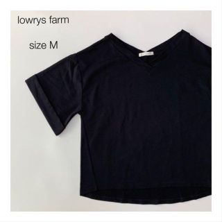 ローリーズファーム(LOWRYS FARM)のlowrys farm 黒カットソー(Tシャツ(長袖/七分))