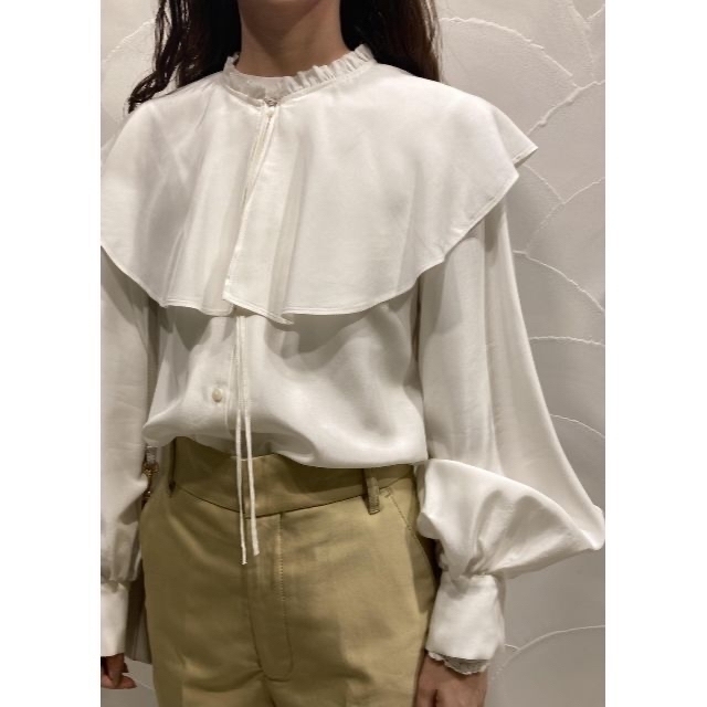 している】 Drawer - 新品ADAM ET ROPEラッフルカラーブラウス