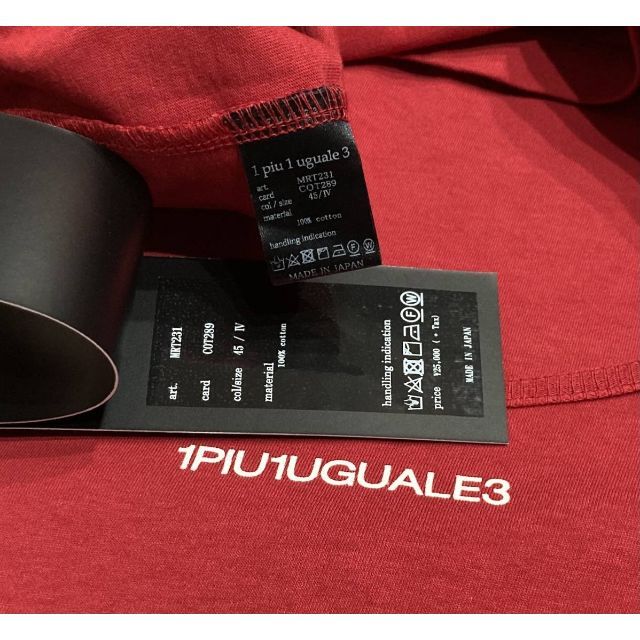 1piu1uguale3(ウノピゥウノウグァーレトレ)の新品2.8万 20SS 1piu1uguale3 コンバット Tシャツ メンズのジャケット/アウター(テーラードジャケット)の商品写真