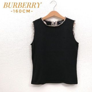 バーバリー(BURBERRY)の✨美品✨バーバリーロンドン　ノースリーブ　ノバチェック　ブラック　160cm(Tシャツ/カットソー)