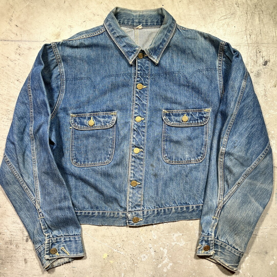 約53cm前身頃50's MADEWELL デニムジャケット  44-46相当