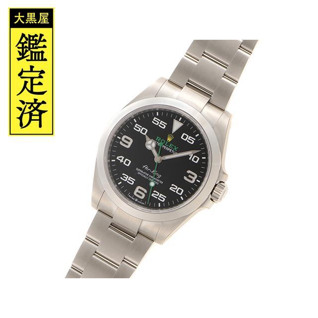 ロレックス エアキング 126900 ブラック文字盤 SS 時計 【200】 メンズ 時計 腕時計(アナログ)