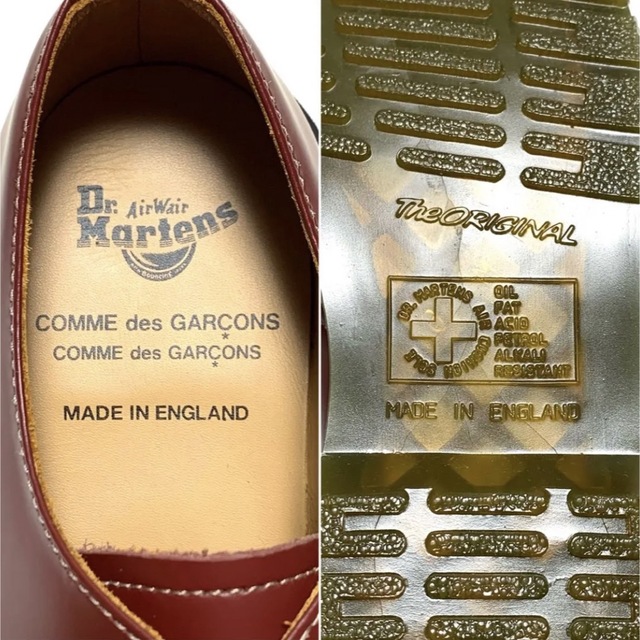 美品 英国製 コムコム × Dr.Martens レザー タッセル ローファー