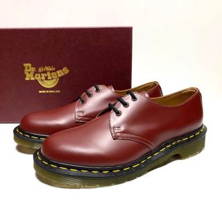 ドクターマーチン(Dr.Martens)の未使用 ドクターマーチン × コムデギャルソン ３ホール レザーシューズ 英国製(ローファー/革靴)