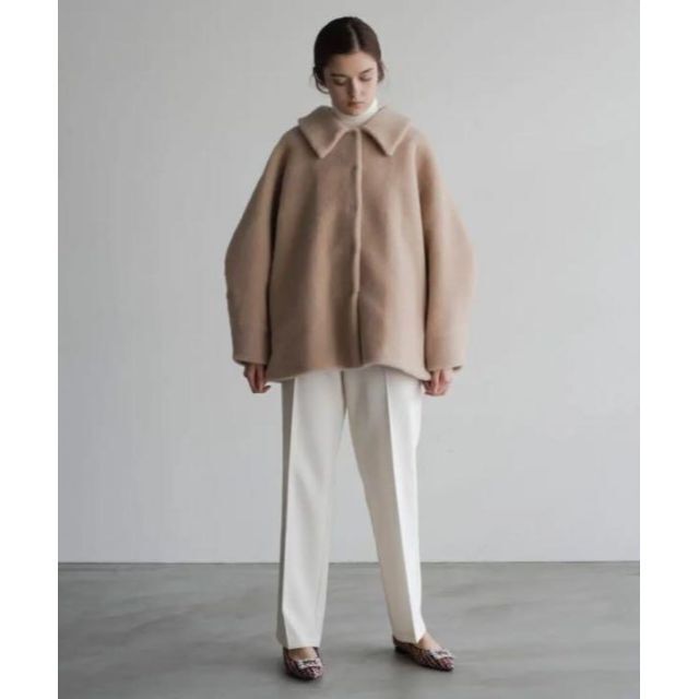 M 新品 OHGA ECO MOUTON COAT オーガ エコムートンコート レディースのジャケット/アウター(毛皮/ファーコート)の商品写真