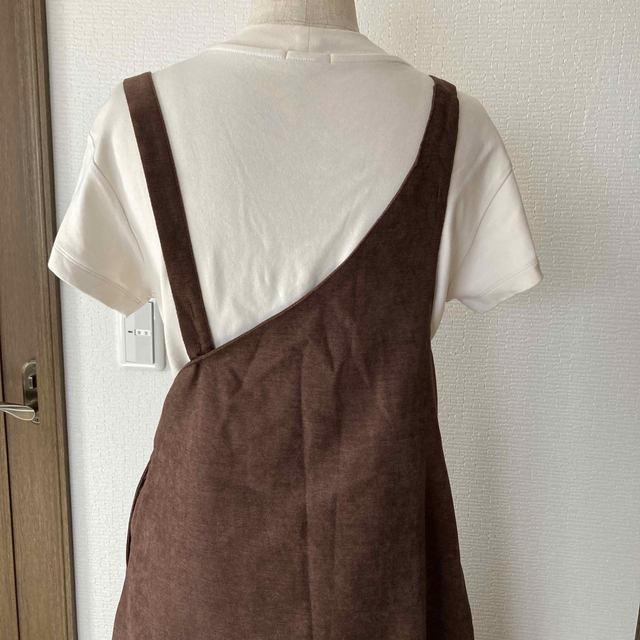 イレギュラーサロペットスカート レディースのスカート(ロングスカート)の商品写真