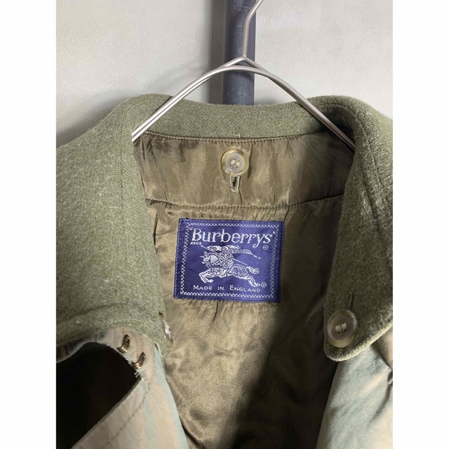 80s vintage Burberry trench21 強烈な玉虫 一枚袖 最新情報