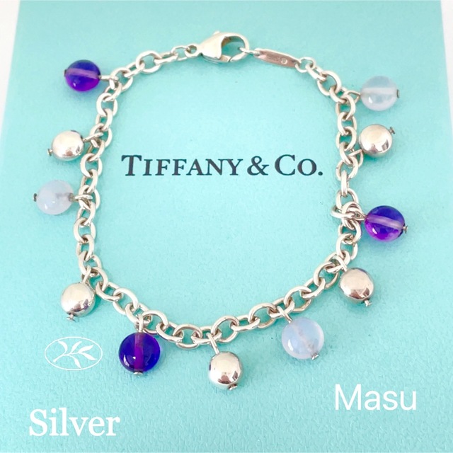 希少美品TIFFANY&Co.ティファニーストーンブレスレット